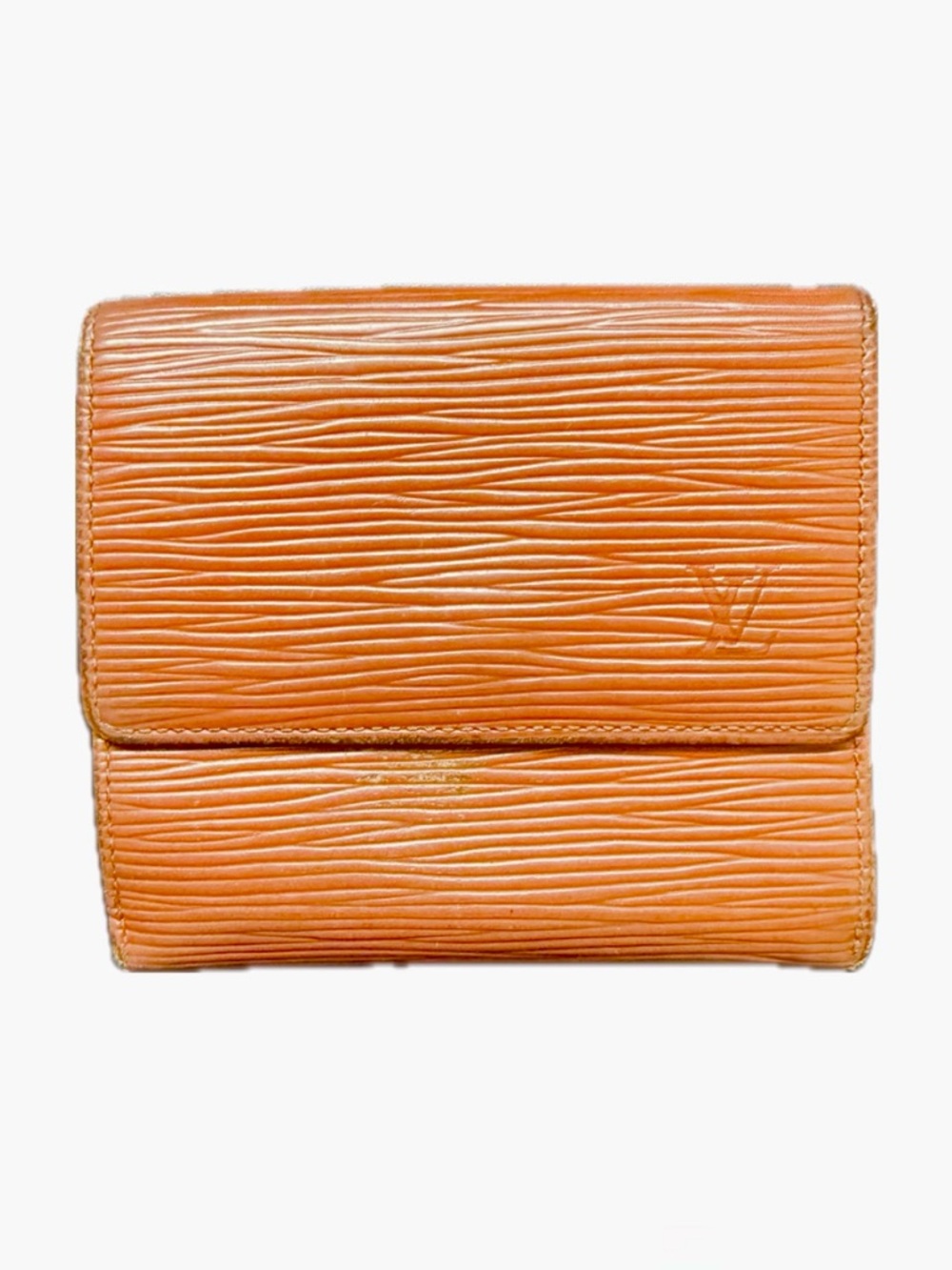 Louis Vuitton Orange Epi Bifold Wallet - Vintage Rare Orange Color